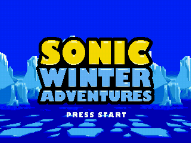 Sonic Winter Adventures (beta) Title Screen